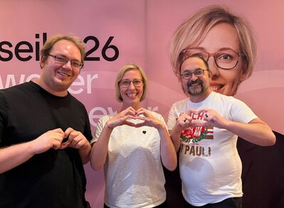 Floris Wittner, Stefanie Seiler, Aurel Popescu (v. l. n. r.)
