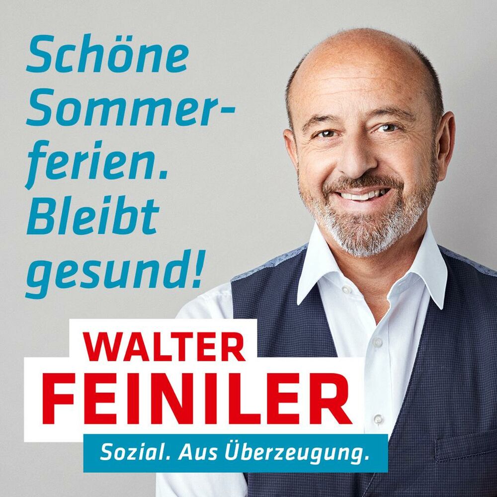 Walter Feiniler wünscht schöne Sommerferien